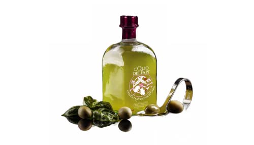 L'OLIO DEI PAPI - EL ACEITE DE LOS PAPAS 100% Aceite de Oliva Virgen Extra Italiano extraído en frío producido de los olivares centenarios de las antiguas tierras de los Papas 0,25 LT (botella) (1)