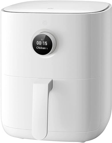 Mi Smart Air Fryer, Freidora sin Aceite, Capacidad 3.5L, 1500W, Control mediante aplicación, Doble espacio de cocción, Color Blanco
