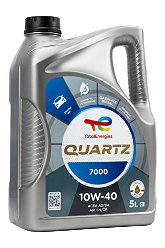 Total Aceite Lubricante de Motor Total Quartz 7000 10W-40 5 Litros