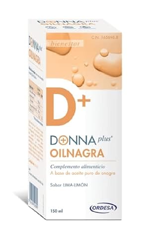 DONNAplus Oilnagra Líquido | Complemento Alimenticio para el Bienestar Menstrual con Aceite de Onagra - 150 ml