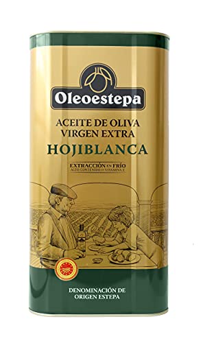 OLEOESTEPA - Aceite de Oliva Virgen Extra Hojiblanco - Lata 5 Litros