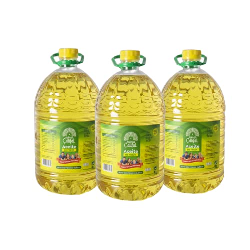 ESENCIA CALIFAL ® | Aceite de Girasol Alto Contenido Oleico 45-60% Especial Frituras (Caja 3x5L)